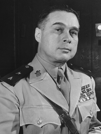 Filipino Major General Basilio Valdes, Chief of Staff of Philippine Army, Prior to War with Japan Stretched Canvas Print