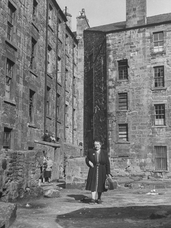 Candidate Alice Cullen Visiting the Slum Section of the City Stretched Canvas Print