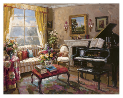 The Music Room Print The Music Room Print
