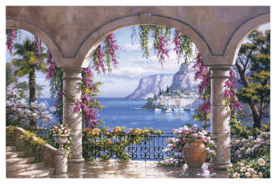 Floral Patio I Print Floral Patio I Print