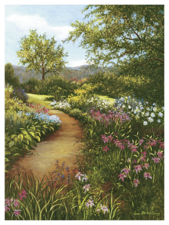 Hilltop Garden Print Hilltop Garden Print