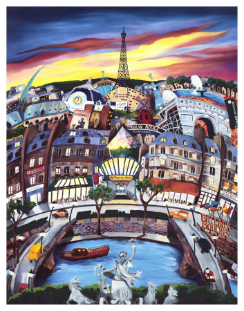 April in Paris Print April in Paris Print
