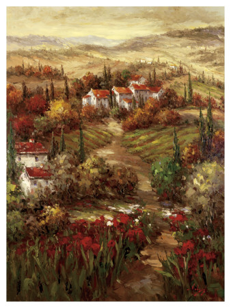 Tuscan Village Print Tuscan Village Print