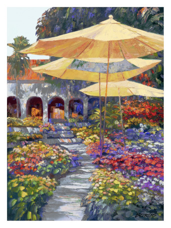 Mediterranean Gardens Print Mediterranean Gardens Print