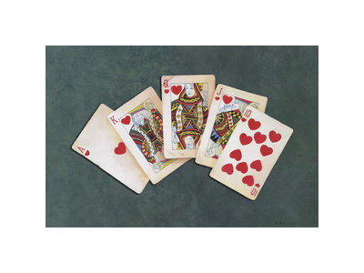 Royal Flush Giclee Print Royal Flush Giclee Print