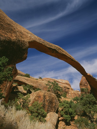 Landscape Arch Stretched Canvas Print