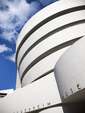 Guggenheim Museum, Designed By Frank Lloyd Wright, 5th Ave at 89th Street, New York Stretched Canvas Print