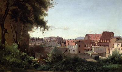 View of the Colosseum from the Farnese Gardens