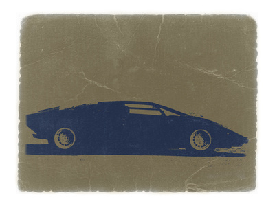 Lamborghini Countach Stretched Canvas Print