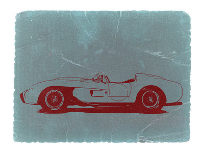 Ferrari Testa Rosa Stretched Canvas Print