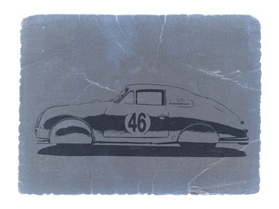 Porsche 356 Coupe Stretched Canvas Print