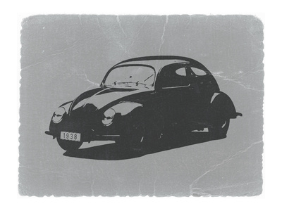Vw Beetle Stretched Canvas Print
