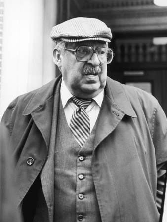 Thurgood Marshall Responds to a Passerby Stretched Canvas Print