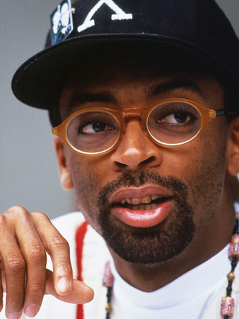 Filmmaker Spike Lee, Press Conference Regarding His New Film on the Life of Malcolm X Stretched Canvas Print