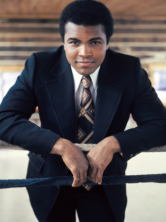 Muhammad Ali, Training Camp, July 1974 Stretched Canvas Print