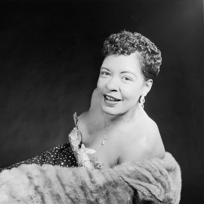 Lady Day Herself, Billie Holiday, 1958.  (Isaac Sutton/Ebony Collection) Stretched Canvas Print
