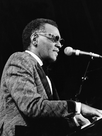 Ray Charles 1977 Stretched Canvas Print