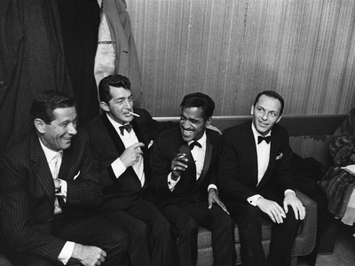 Sammy Davis Jr., Rat Pack - 1960 Stretched Canvas Print
