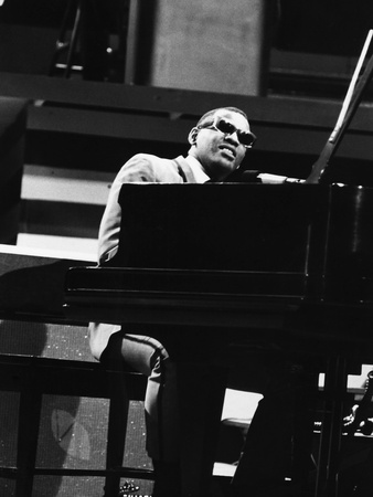 Ray Charles 1965 Stretched Canvas Print