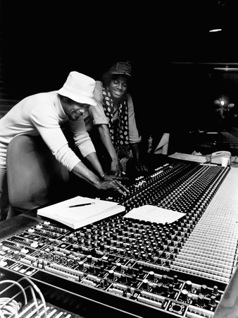 Michael Jackson; Quincy Jones - 1979 Stretched Canvas Print