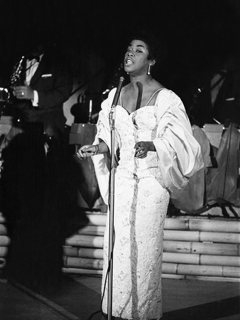 Sarah Vaughan - 1960 Stretched Canvas Print