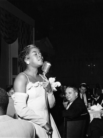 Sarah Vaughan Stretched Canvas Print