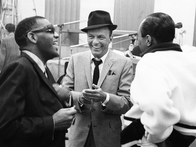 Ray Charles, Frank Sinatra Stretched Canvas Print