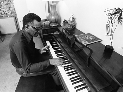 Ray Charles Stretched Canvas Print