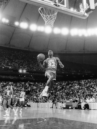 Michael Jordan - 1987 Stretched Canvas Print