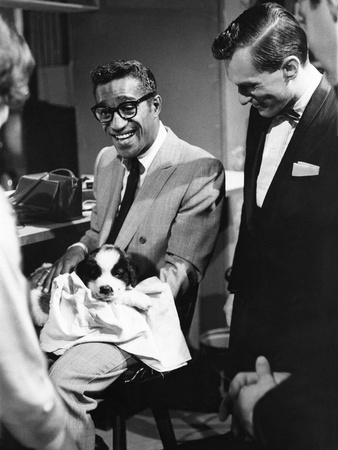 Sammy Davis Jr., Hugh Hefner - 1960 Stretched Canvas Print