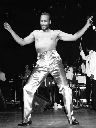 Marvin Gaye - 1983 Stretched Canvas Print