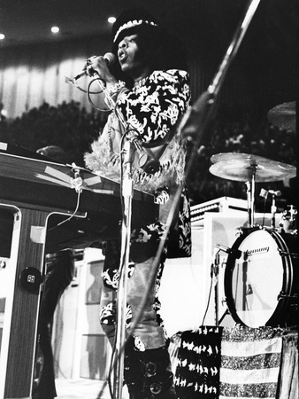 Sly Stone - 1971 Stretched Canvas Print
