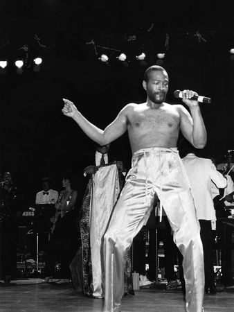 Marvin Gaye - 1983 Stretched Canvas Print