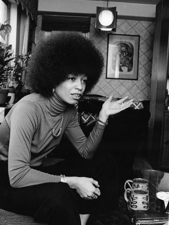 Angela Davis Stretched Canvas Print