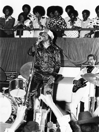 James Brown. - 1974 Stretched Canvas Print