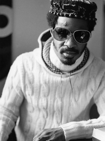 Stevie Wonder - 1976 Stretched Canvas Print