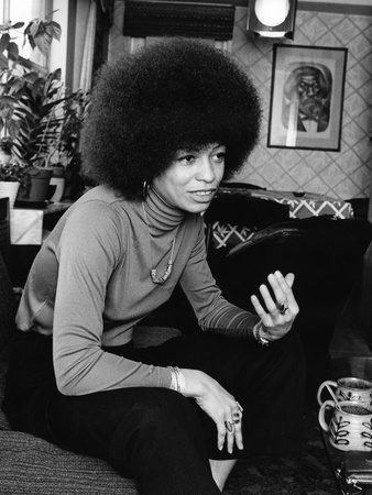 Angela Davis Stretched Canvas Print