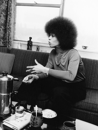 Angela Davis Stretched Canvas Print