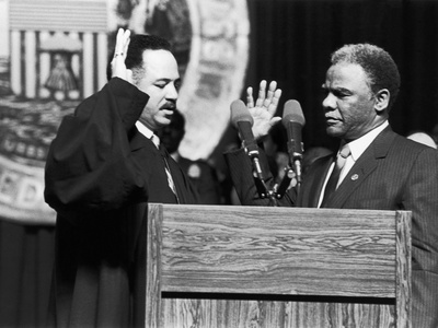 Harold Washington -1983 Stretched Canvas Print