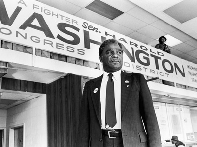 Harold Washington -1980 Stretched Canvas Print