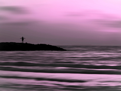 Pink Girl Stretched Canvas Print