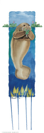 Munching Manatee Print Munching Manatee Print