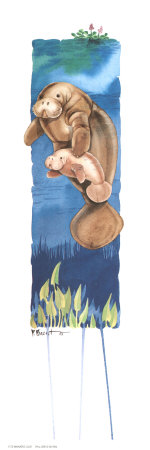 Manatee Love Print Manatee Love Print