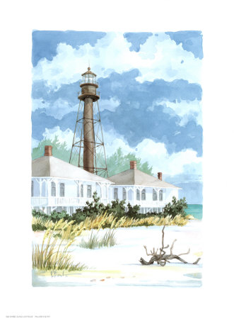 Sanibel Lighthouse Print Sanibel Lighthouse Print