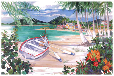 Island Boat Print Island Boat Print