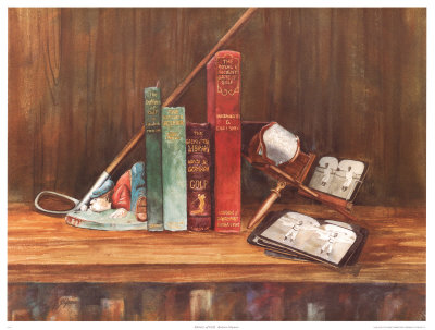 Library of Golf Print Library of Golf Print