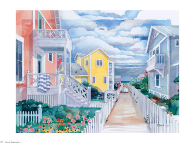 Seaside Beachwalk Print Seaside Beachwalk Print