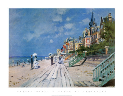 Beach at Trouville Print Beach at Trouville Print