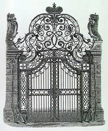 Wrought Iron Gate Print Wrought Iron Gate Print