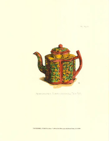 Tortoise Shell Teapot Print Tortoise Shell Teapot Print